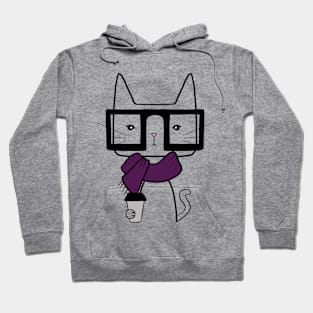 Hipster Cat Hoodie